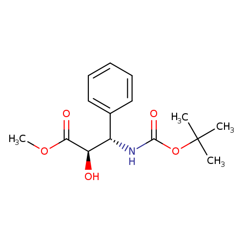 Benzenepropanoic acid, β-[[(1,1-dimethylethoxy)carbonyl]amino]-α-hydroxy-, methyl ester, (αR,βS)-
