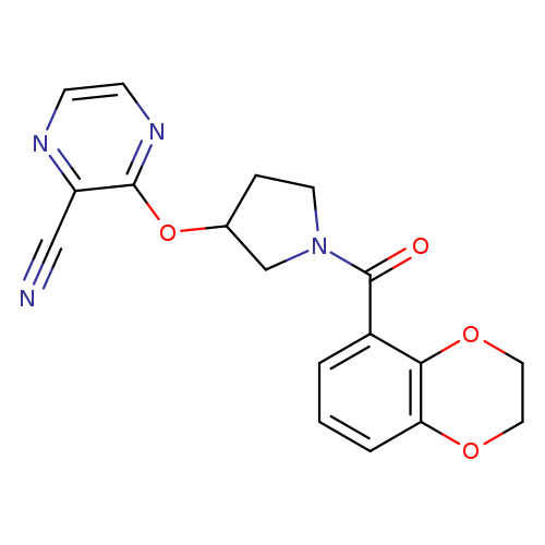3-{[1-(2,3-dihydro-1,4-benzodioxine-5-carbonyl)pyrrolidin-3-yl]oxy}pyrazine-2-carbonitrile