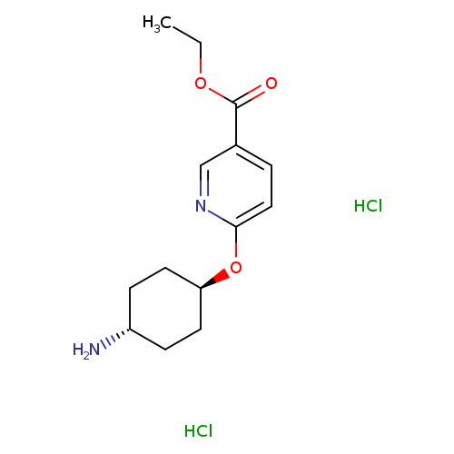 rac-ethyl6-{[(1r,4r)-4-aminocyclohexyl]oxy}pyridine-3-carboxylatedihydrochloride,trans