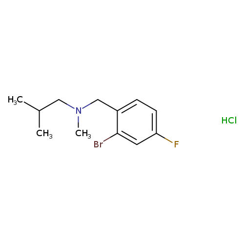 N-(2-bromo-4-fluorobenzyl)-N,2-dimethylpropan-1-amine hydrochloride