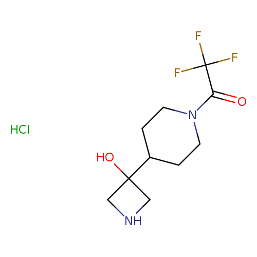 2,2,2-trifluoro-1-[4-(3-hydroxyazetidin-3-yl)piperidin-1-yl]ethan-1-onehydrochloride