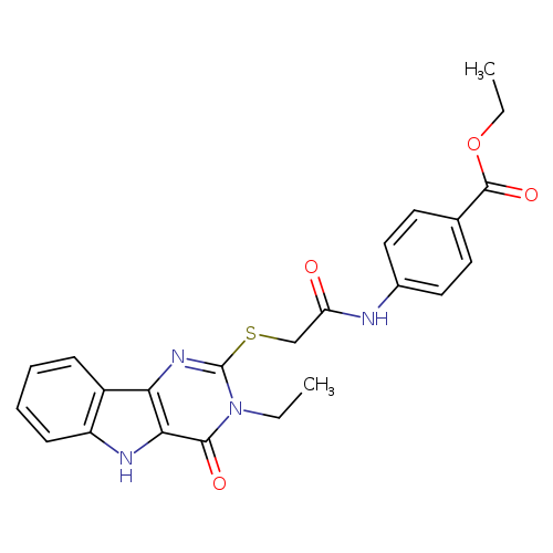 ethyl 4-[2-({3-ethyl-4-oxo-3H,4H,5H-pyrimido[5,4-b]indol-2-yl}sulfanyl)acetamido]benzoate