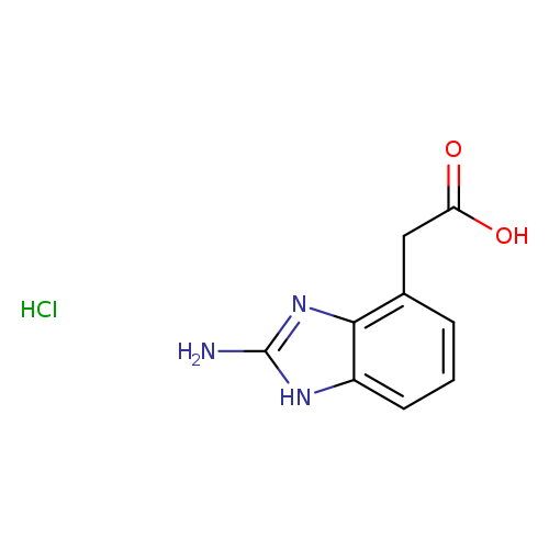 2-(2-amino-1H-1,3-benzodiazol-4-yl)aceticacidhydrochloride