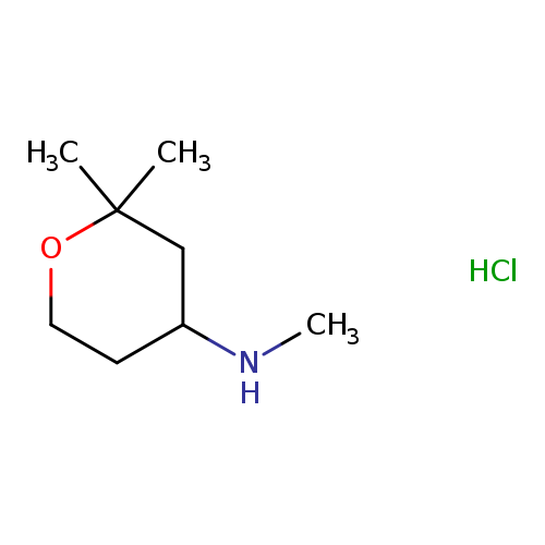 N,2,2-trimethyloxan-4-aminehydrochloride