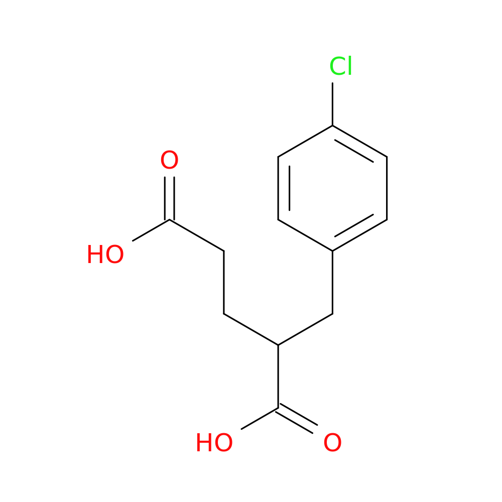 2-[(4-chlorophenyl)methyl]pentanedioic acid