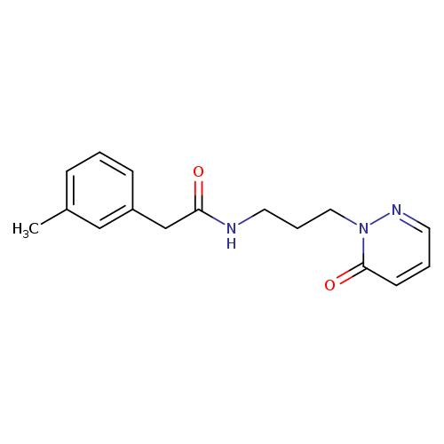 2-(3-methylphenyl)-N-[3-(6-oxo-1,6-dihydropyridazin-1-yl)propyl]acetamide
