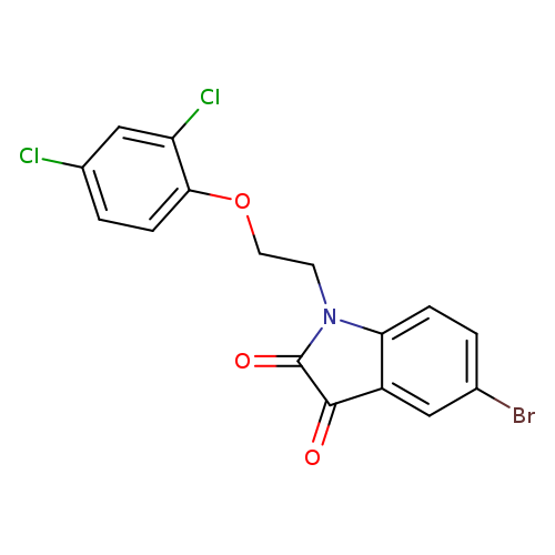 5-bromo-1-[2-(2,4-dichlorophenoxy)ethyl]-2,3-dihydro-1H-indole-2,3-dione