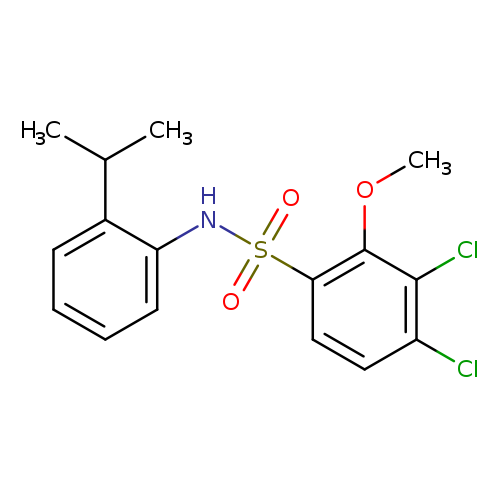 3,4-dichloro-2-methoxy-N-[2-(propan-2-yl)phenyl]benzene-1-sulfonamide