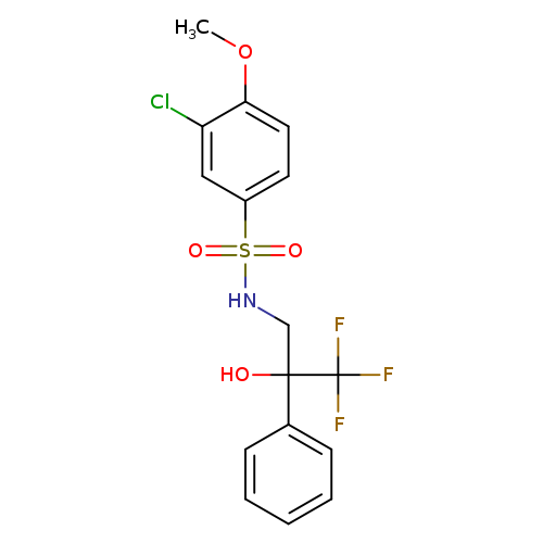 3-chloro-4-methoxy-N-(3,3,3-trifluoro-2-hydroxy-2-phenylpropyl)benzene-1-sulfonamide