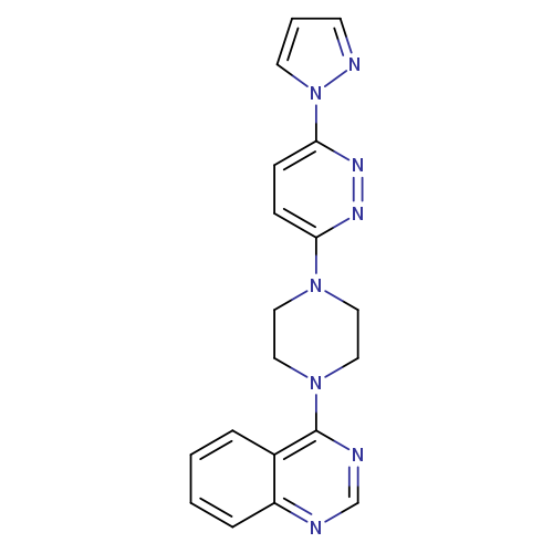 4-{4-[6-(1H-pyrazol-1-yl)pyridazin-3-yl]piperazin-1-yl}quinazoline