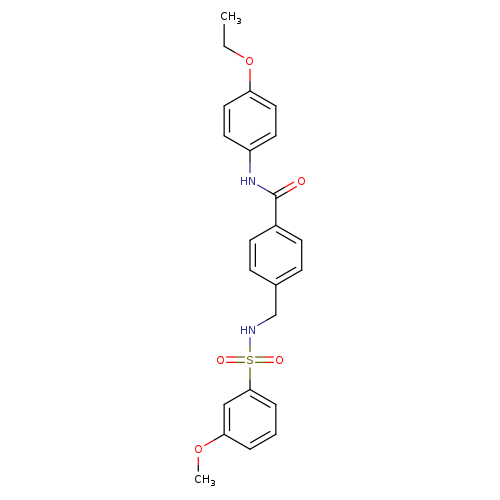 N-(4-ethoxyphenyl)-4-[(3-methoxybenzenesulfonamido)methyl]benzamide