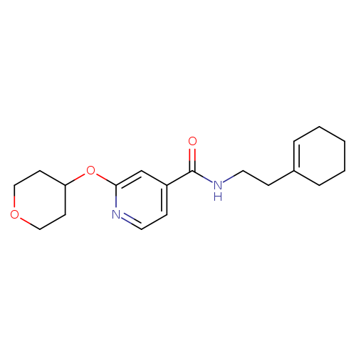 N-[2-(cyclohex-1-en-1-yl)ethyl]-2-(oxan-4-yloxy)pyridine-4-carboxamide