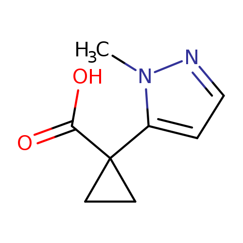 1-(1-methyl-1H-pyrazol-5-yl)cyclopropane-1-carboxylic acid