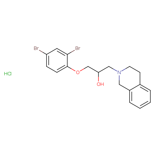 1-(2,4-dibromophenoxy)-3-(1,2,3,4-tetrahydroisoquinolin-2-yl)propan-2-ol hydrochloride