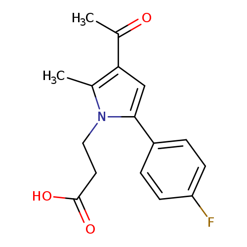 3-[3-Acetyl-5-(4-fluorophenyl)-2-methyl-1h-pyrrol-1-yl]propanoic acid