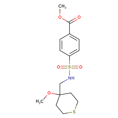 methyl 4-{[(4-methoxythian-4-yl)methyl]sulfamoyl}benzoate