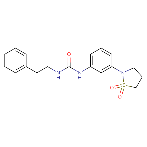 3-[3-(1,1-dioxo-1lambda6,2-thiazolidin-2-yl)phenyl]-1-(2-phenylethyl)urea