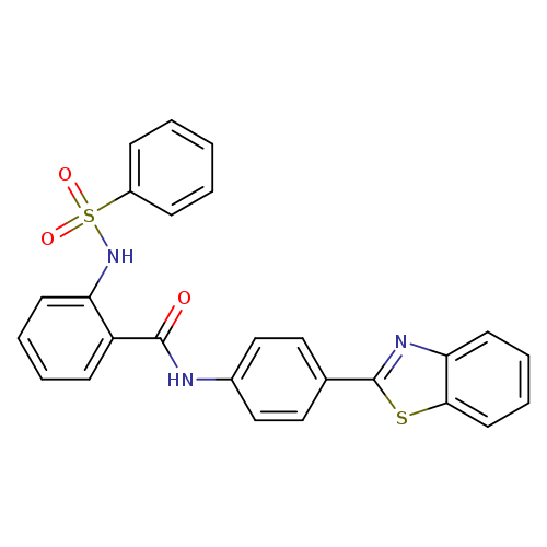 2-benzenesulfonamido-N-[4-(1,3-benzothiazol-2-yl)phenyl]benzamide