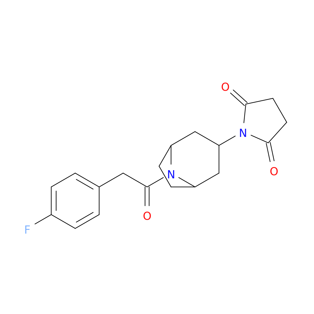 1-{8-[2-(4-fluorophenyl)acetyl]-8-azabicyclo[3.2.1]octan-3-yl}pyrrolidine-2,5-dione