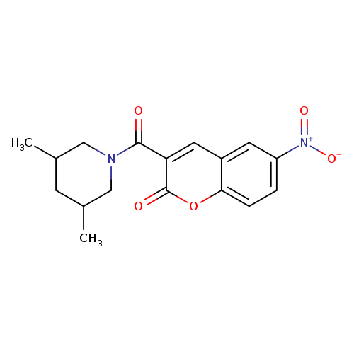 3-(3,5-dimethylpiperidine-1-carbonyl)-6-nitro-2H-chromen-2-one