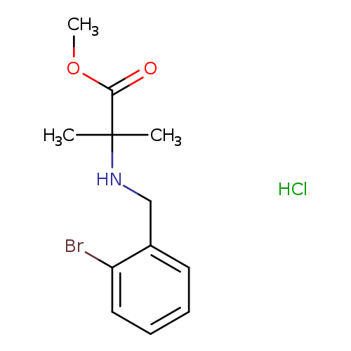 methyl 2-{[(2-bromophenyl)methyl]amino}-2-methylpropanoate hydrochloride