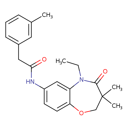 N-(5-ethyl-3,3-dimethyl-4-oxo-2,3,4,5-tetrahydro-1,5-benzoxazepin-7-yl)-2-(3-methylphenyl)acetamide
