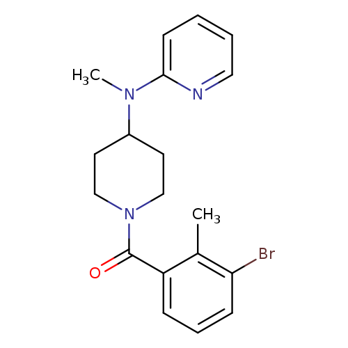 N-[1-(3-bromo-2-methylbenzoyl)piperidin-4-yl]-N-methylpyridin-2-amine