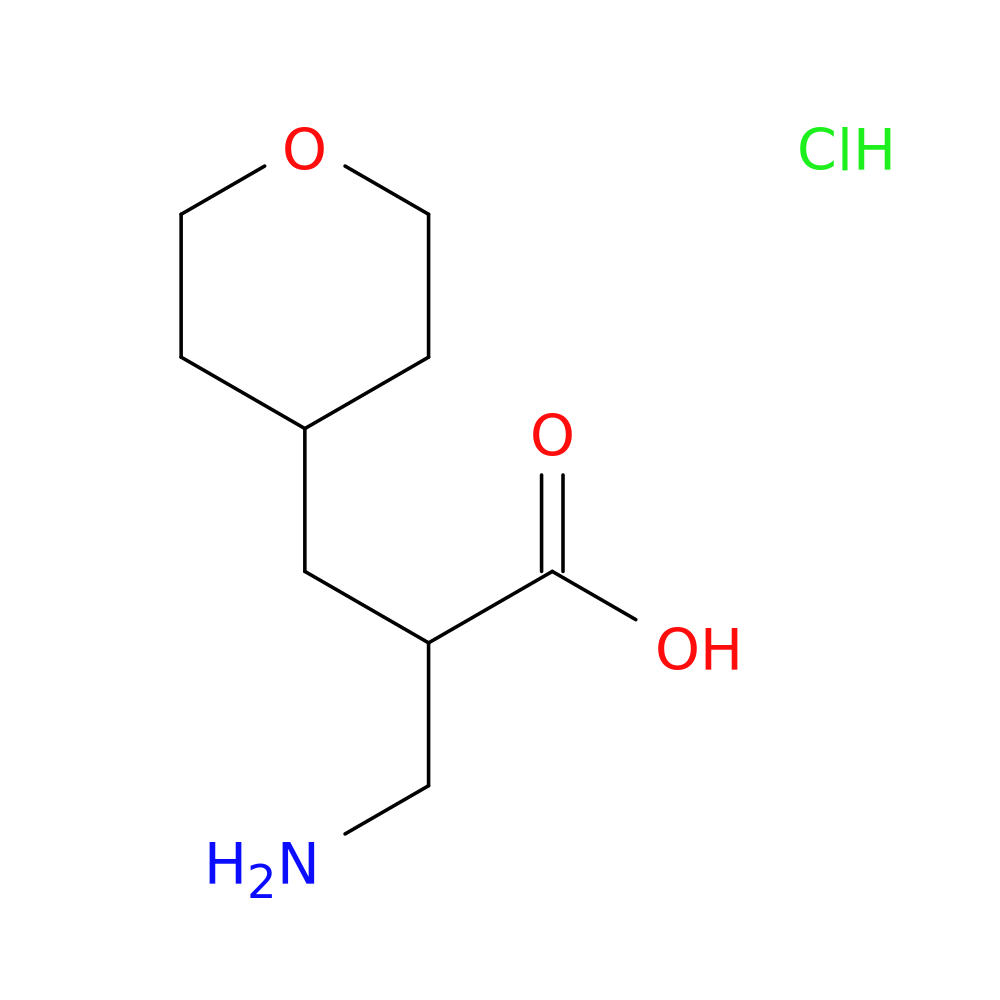 3-amino-2-[(oxan-4-yl)methyl]propanoic acid hydrochloride