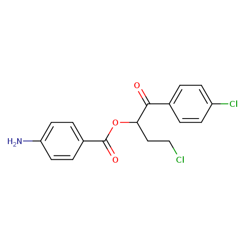 3-Chloro-1-(4-chlorobenzoyl)propyl 4-aminobenzoate