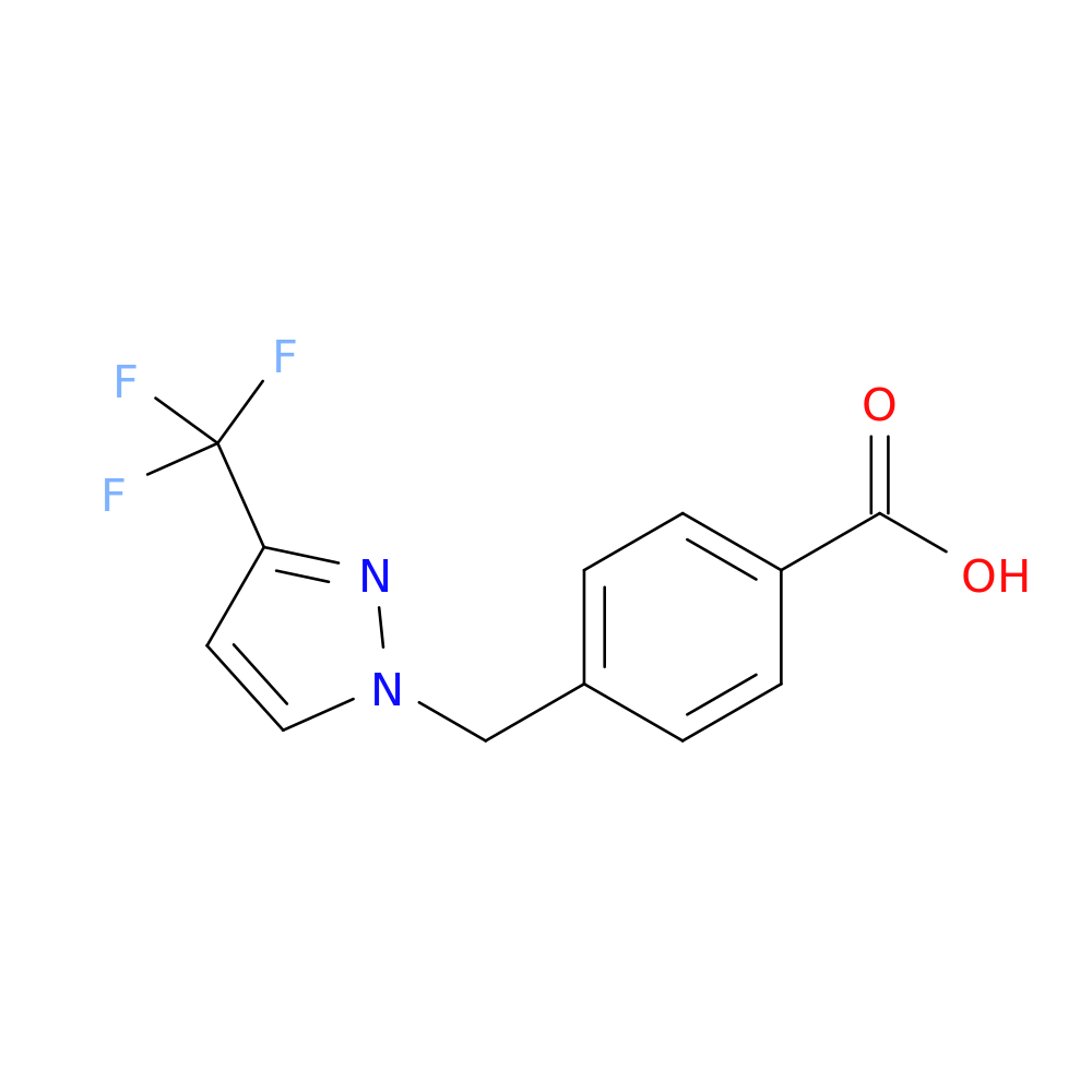 4-{[3-(trifluoromethyl)-1H-pyrazol-1-yl]methyl}benzoic acid