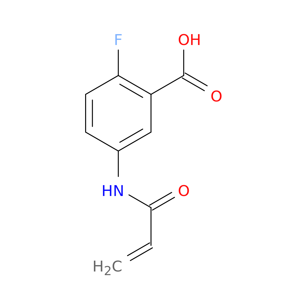 2-fluoro-5-(prop-2-enamido)benzoic acid