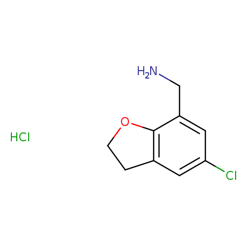 (5-chloro-2,3-dihydro-1-benzofuran-7-yl)methanamine hydrochloride