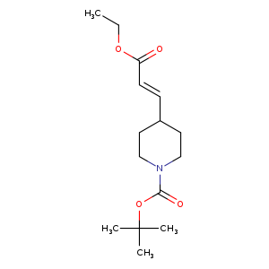 1-Piperidinecarboxylic acid, 4-[(1E)-3-ethoxy-3-oxo-1-propen-1-yl]-, 1,1-dimethylethyl ester