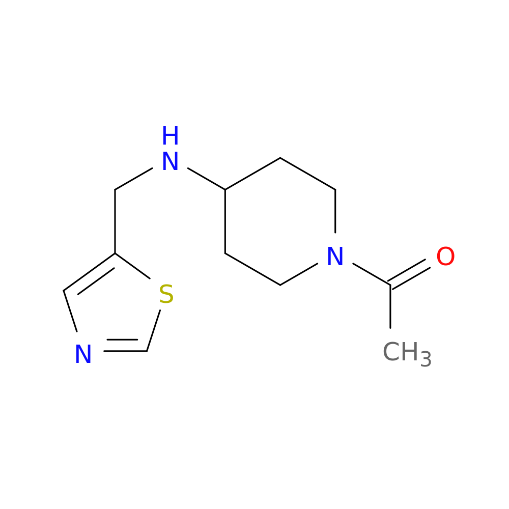 1-(4-{[(1,3-thiazol-5-yl)methyl]amino}piperidin-1-yl)ethan-1-one