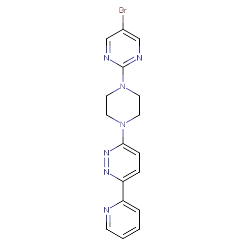 3-[4-(5-bromopyrimidin-2-yl)piperazin-1-yl]-6-(pyridin-2-yl)pyridazine