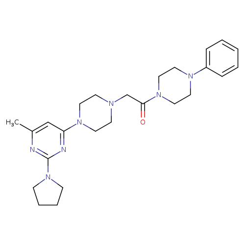2-{4-[6-methyl-2-(pyrrolidin-1-yl)pyrimidin-4-yl]piperazin-1-yl}-1-(4-phenylpiperazin-1-yl)ethan-1-one