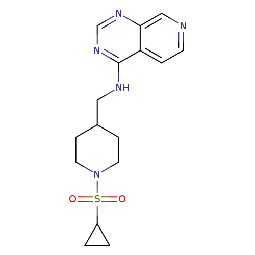 N-{[1-(cyclopropanesulfonyl)piperidin-4-yl]methyl}pyrido[3,4-d]pyrimidin-4-amine