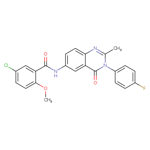 5-chloro-N-[3-(4-fluorophenyl)-2-methyl-4-oxo-3,4-dihydroquinazolin-6-yl]-2-methoxybenzamide