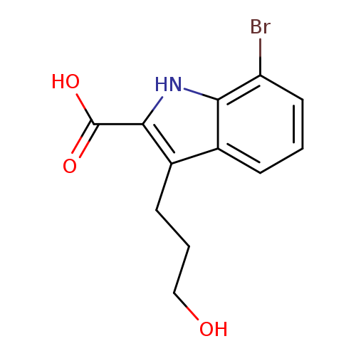 7-bromo-3-(3-hydroxypropyl)-1H-indole-2-carboxylic acid