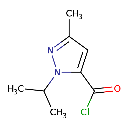 1H-Pyrazole-5-carbonyl chloride, 3-methyl-1-(1-methylethyl)- (9CI)