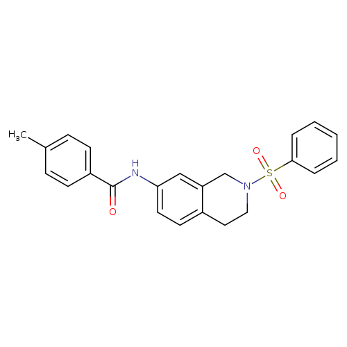 N-[2-(benzenesulfonyl)-1,2,3,4-tetrahydroisoquinolin-7-yl]-4-methylbenzamide