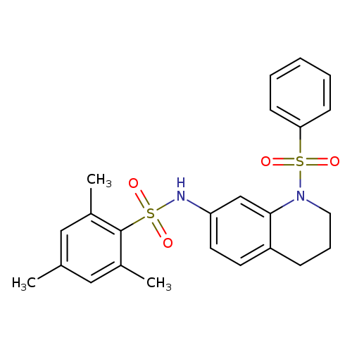 N-[1-(benzenesulfonyl)-1,2,3,4-tetrahydroquinolin-7-yl]-2,4,6-trimethylbenzene-1-sulfonamide