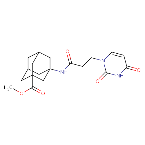 methyl 3-[3-(2,4-dioxo-1,2,3,4-tetrahydropyrimidin-1-yl)propanamido]adamantane-1-carboxylate