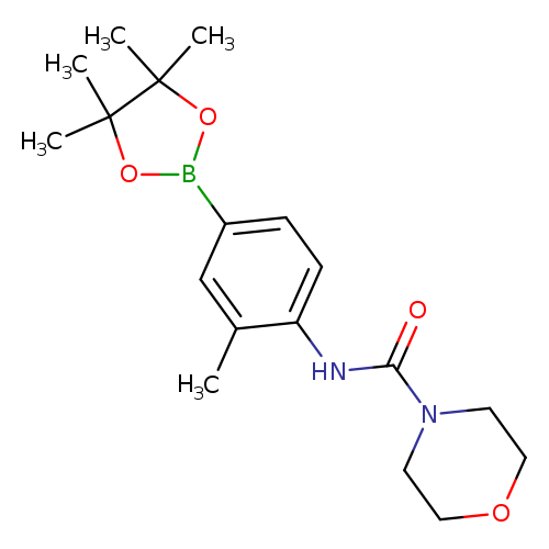 4-Morpholinecarboxamide, N-[2-methyl-4-(4,4,5,5-tetramethyl-1,3,2-dioxaborolan-2-yl)phenyl]-