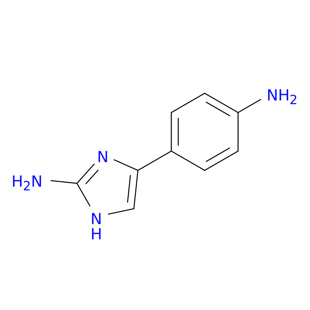 4-(4-aminophenyl)-1H-imidazol-2-amine
