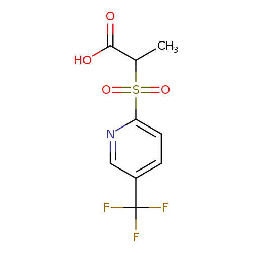 2-{[5-(trifluoromethyl)pyridin-2-yl]sulfonyl}propanoic acid