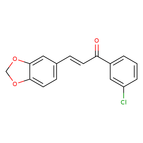 (2E)-3-(2H-1,3-benzodioxol-5-yl)-1-(3-chlorophenyl)prop-2-en-1-one