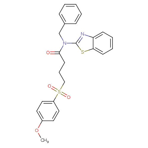 N-(1,3-benzothiazol-2-yl)-N-benzyl-4-(4-methoxybenzenesulfonyl)butanamide