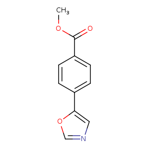 Benzoic acid, 4-(5-oxazolyl)-, methyl ester