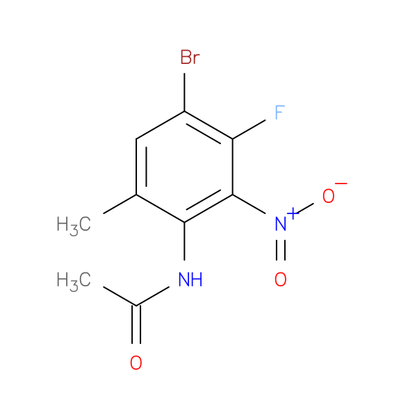 N-(4-Bromo-3-fluoro-6-methyl-2-nitrophenyl)acetamide